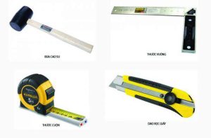 Dụng cụ cần để thi công sàn nhựa dán keo sẵn