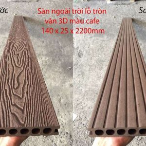 Sàn nhựa ngoài trời lỗ tròn 3D 14025
